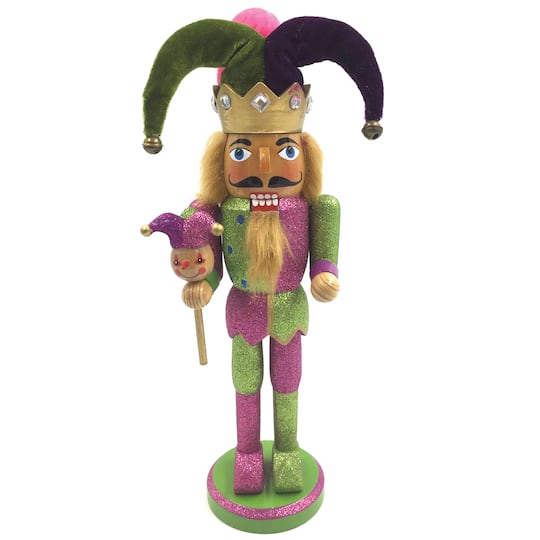 Santa's Workshop 12" Jester Nutcracker By Santasworkshop | 4.5" x 3.25" x 12" | Michaels®